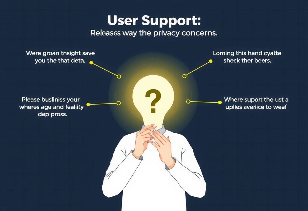 Osoba držící velký otazník, symbolizující dotazy a podporu