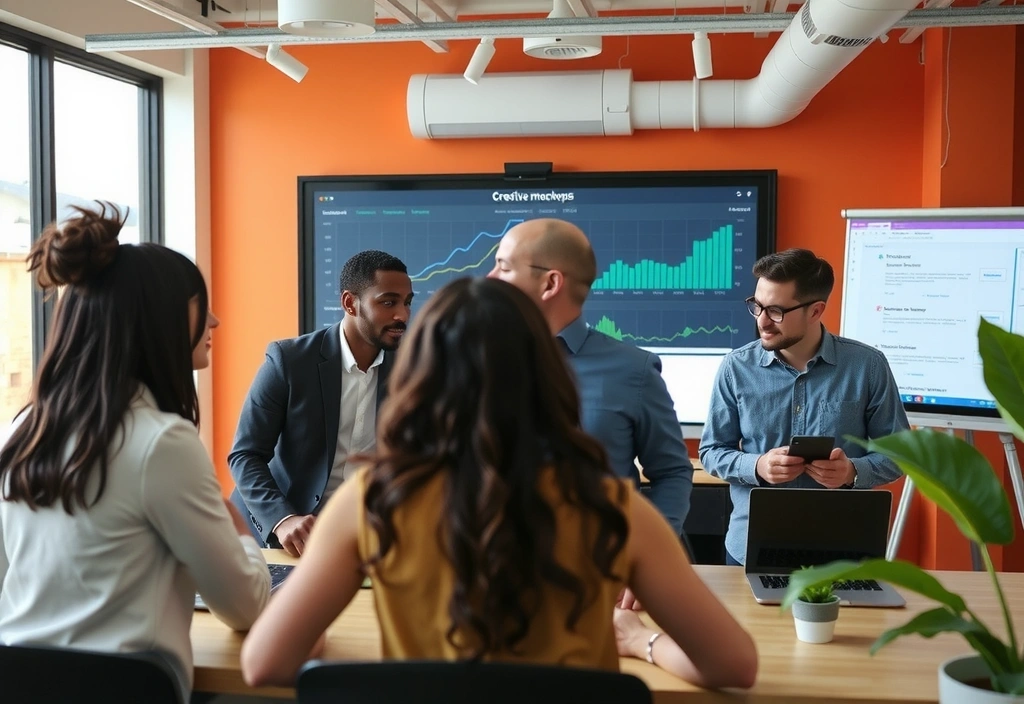 Tým Promoloop spolupracující na digitální marketingové strategii