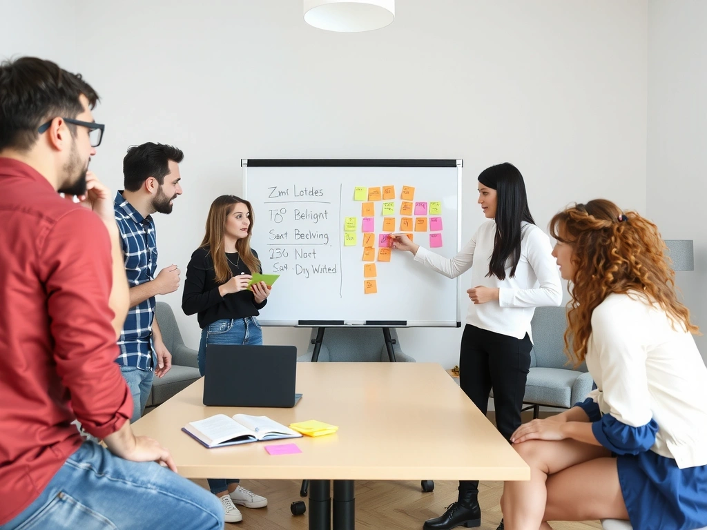 Tým Promoloop brainstormuje v inspirativní místnosti